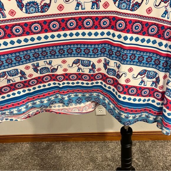 Bobbie Brooks elephant print plus size sleeveless swing stretchy dress size 3X - Picture 4 of 11